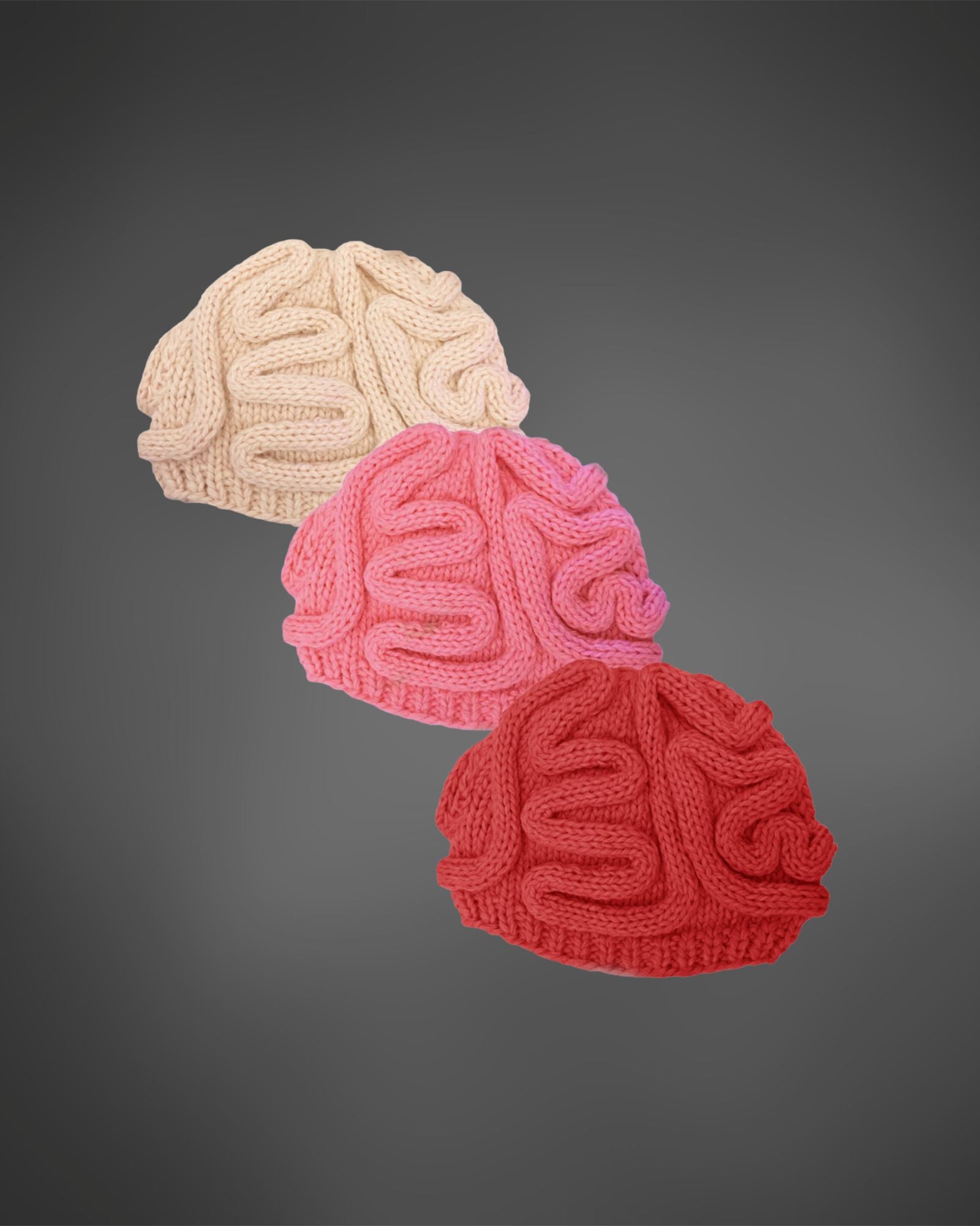 BRAIN WASHED SOCIETY Spell store Out Red Beanie Hat