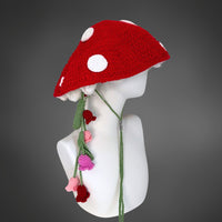 Big Crochet Mushroom Hat