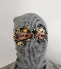 Heavy-beaded Luxury Robber Mask Set