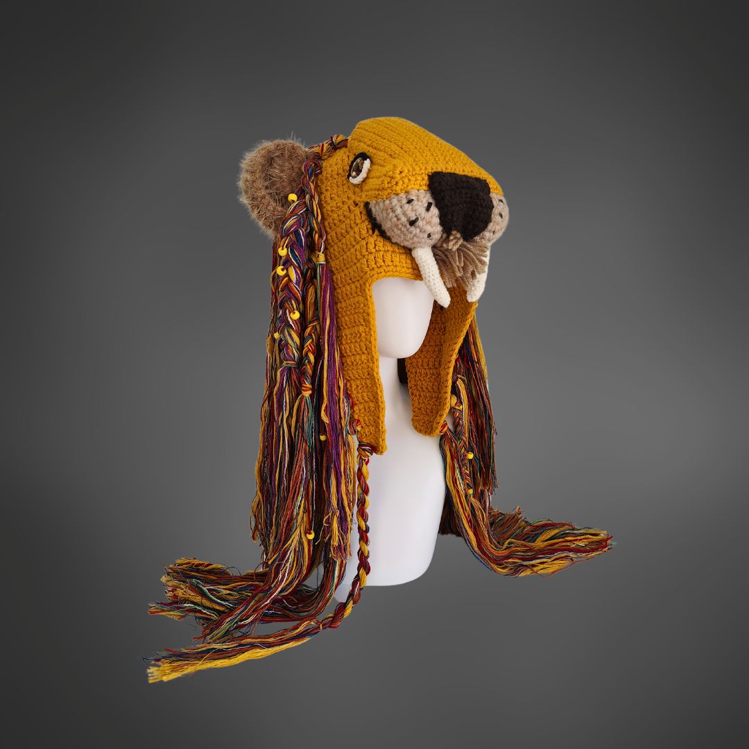 Majestic Lion King Crochet Headpiece