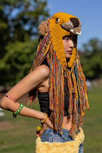 Majestic Lion King Crochet Headpiece