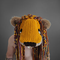 Majestic Lion King Crochet Headpiece