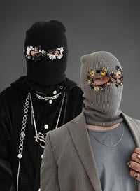 Heavy-beaded Luxury Robber Mask Set