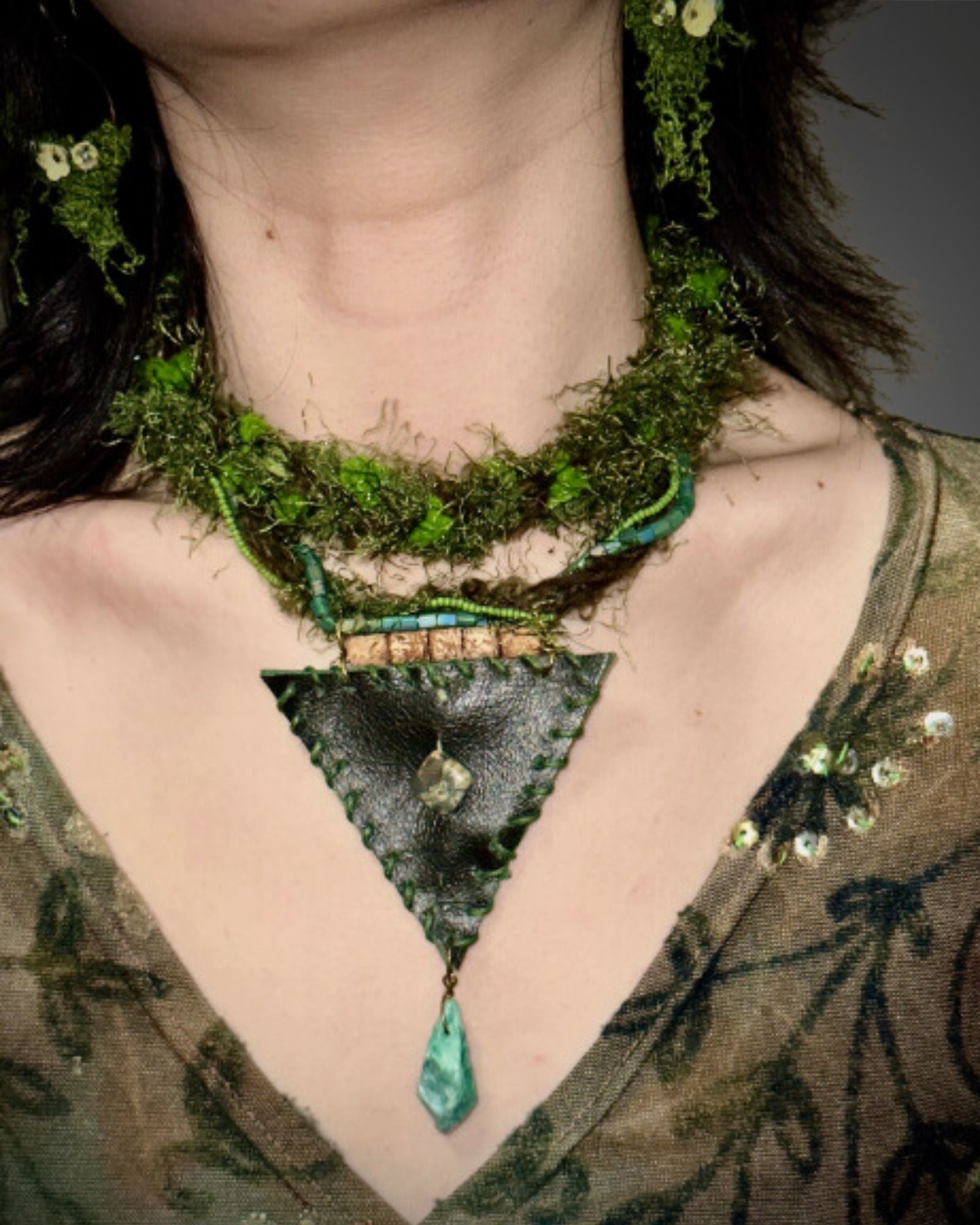 Jungle: Pyramid Necklace