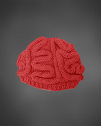 Funny Horror Big Brain Knitted Hat