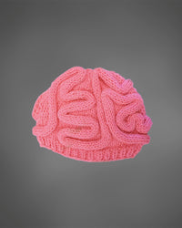 Funny Horror Big Brain Knitted Hat