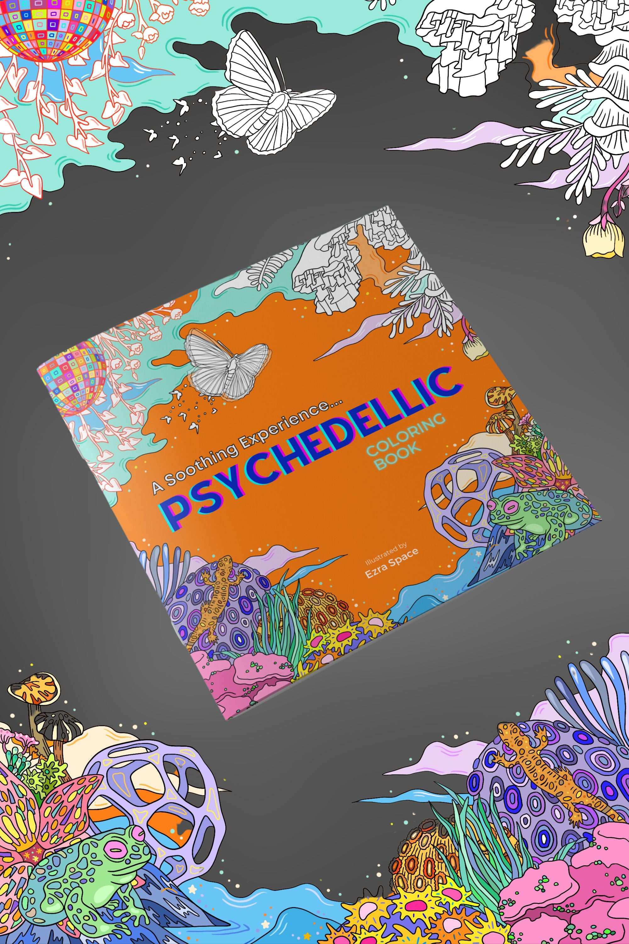 Psychedelic Trippy Relax Soothing Coloring Book