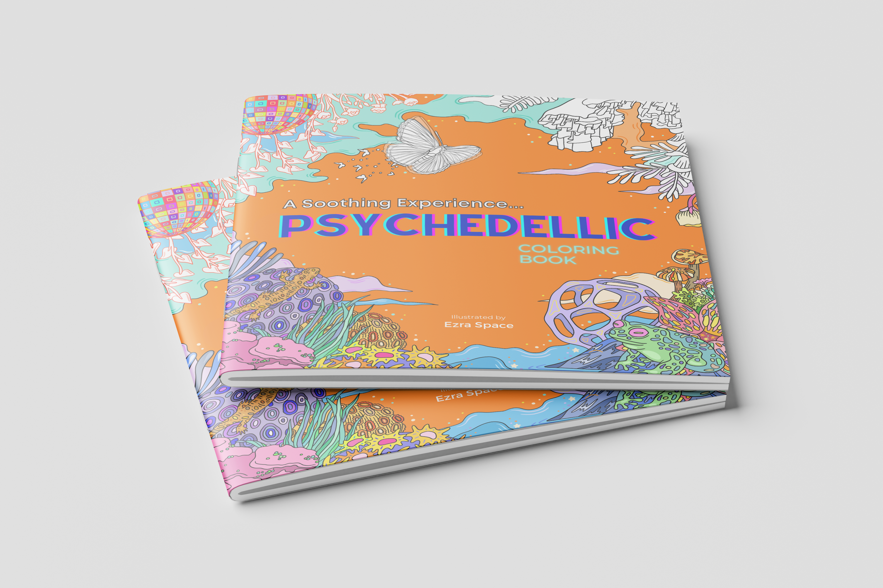 Psychedelic Trippy Relax Soothing Coloring Book